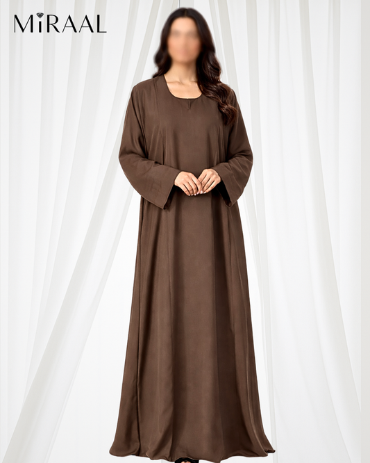Classic Front-Closed Abaya for Women
