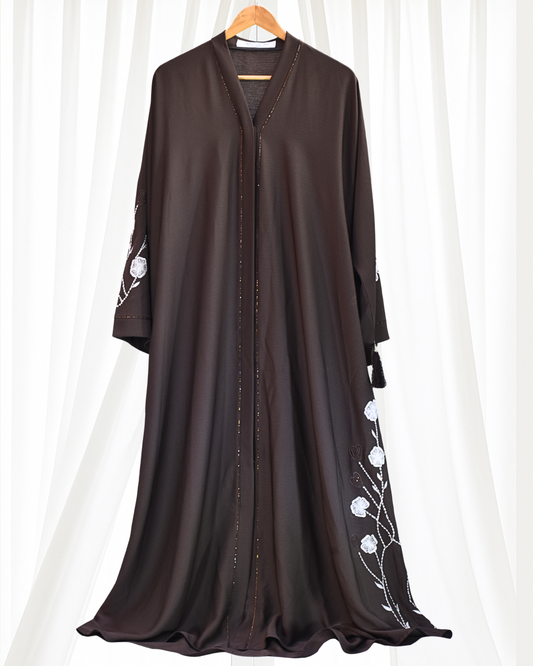 Front-Open Buttoned Abaya for Women